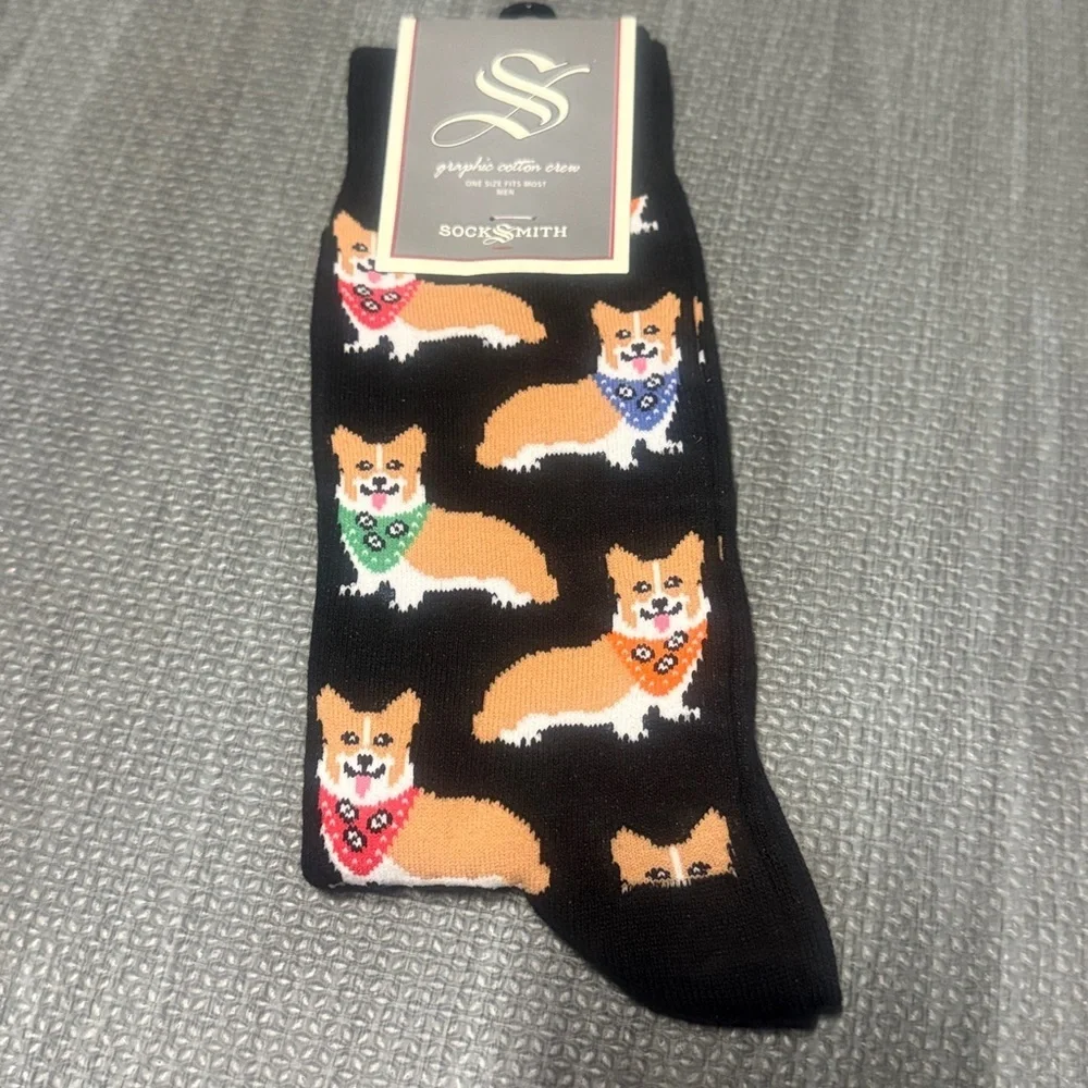SockSmith Men’s Corgi Black socks